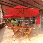 Kursi Meja Payung Cafe kayu Jati