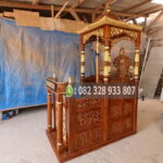 Mimbar Masjid Ukiran Mewah Kubah Kayu Jati Jepara