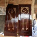 Pintu Masjid Kayu Jati