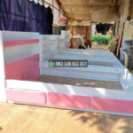 Tempat Tidur Anak Perempuan Warna Pink Kombinasi Putih Minimalis