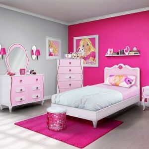 Tempat Tidur Anak Barbie Karakter Cat Duco 300x300 - Desain Kamar Tidur Anak dengan Tema Hello Kitty