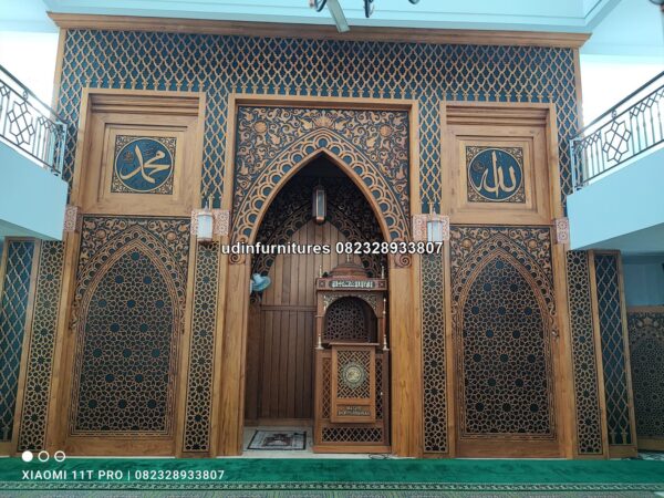 IMG 20230322 131602 - Mihrab Imam Masjid Ukiran Jati Jepara Full Ukir