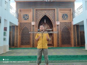 Mihrab Imam Masjid Ukiran Jati Jepara Full Ukir
