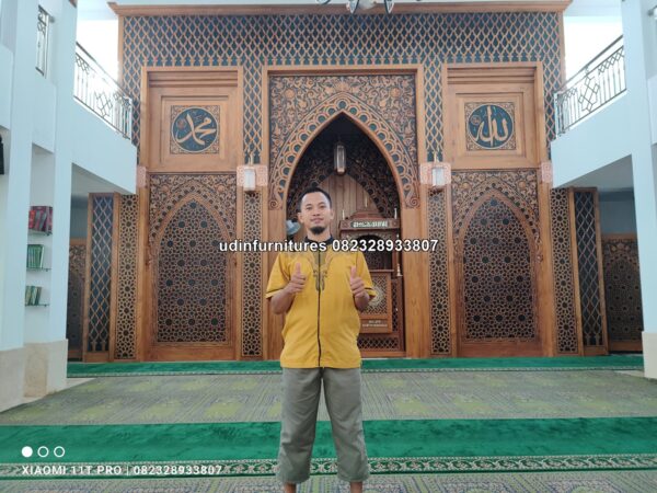 IMG 20230322 132228 - Mihrab Imam Masjid Ukiran Jati Jepara Full Ukir