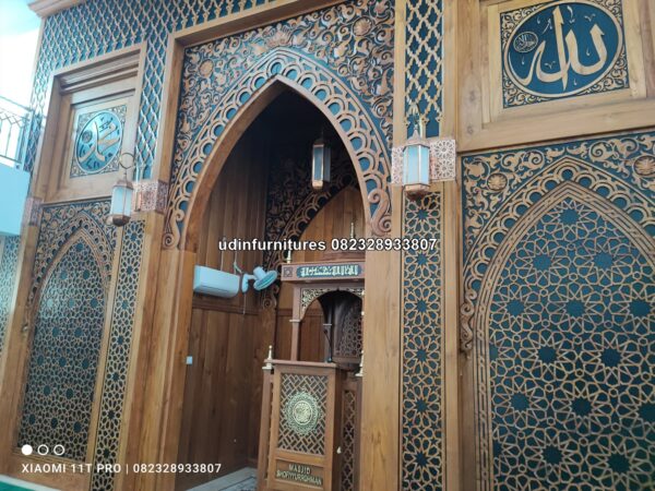 IMG 20230322 132340 - Mihrab Imam Masjid Ukiran Jati Jepara Full Ukir