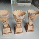 Piala Badmintoon Turnamen Replika Terlaris Kayu Jati Mentahan