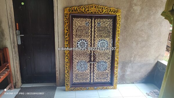 IMG 20230509 134959 - Kaligrafi Hiasan Dinding Replika Pintu Terlaris Kayu Jati