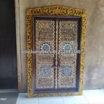Kaligrafi Hiasan Dinding Replika Pintu Terlaris Kayu Jati