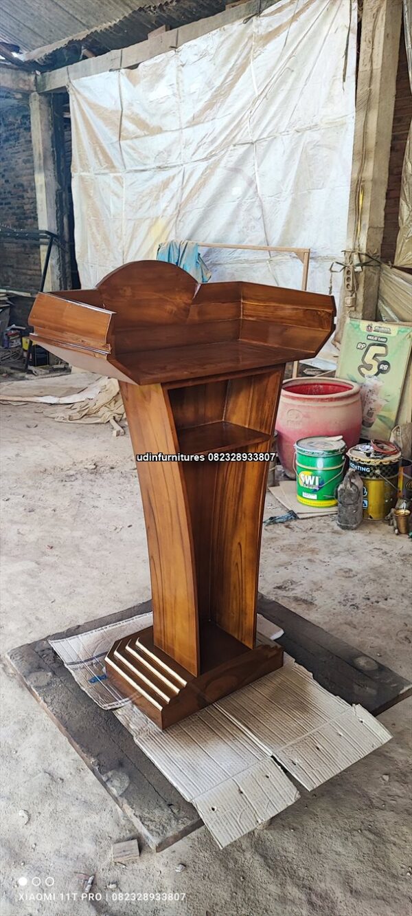IMG 20230526 135227 - Podium Mimbar Masjid Pidato Model Minimalis Jokowi Kayu Jati