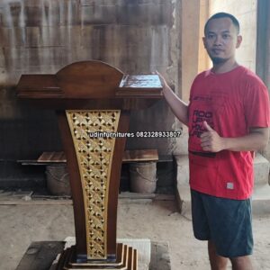IMG 20230526 135719 300x300 - Podium Mimbar Masjid Pidato Model Minimalis Jokowi Kayu Jati