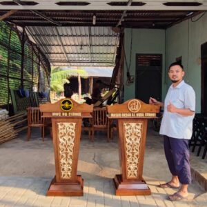 IMG 20230725 160303 300x300 - Podium Mimbar Masjid Pidato Model Minimalis Jokowi Kayu Jati