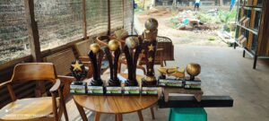 Piala Sepak Bola Turnamen Full Set Kayu Jati