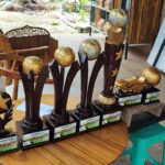 Piala Sepak Bola Turnamen Full Set Kayu Jati