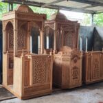 Mimbar Kubah Masjid Ukiran Kayu Jati Terlaris Diproduksi Oleh Udinfurniture