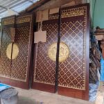 Pintu Masjid Ukiran Mewah pintu Replika Masjid Nabawi Full Kayu Jati