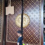Pintu Masjid Ukiran Mewah pintu Replika Masjid Nabawi Full Kayu Jati