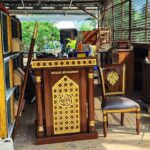 Mimbar Masjid Ukiran Terbaru Komplit Kayu Jati