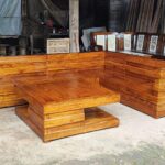 Kursi Tamu Boks Minimalis Terlaris Modern Full Kayu Jati