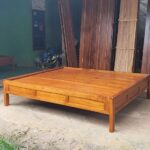 Tempat Tidur Minimalis Custom Blok Full Kayu Jati