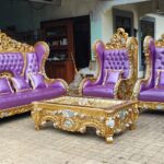 Kursi Sofa Tamu Raja Ukiran Royal Sultan Mewah Kayu Jati