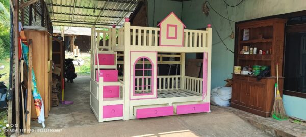 876c4d3f 7a90 40fe a086 ed7fa383f5dc - Tempat Tidur Anak Tingkat Warna Cream Kombinasi Pink Terbaru Full Kayu Jati