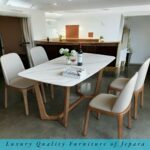 Kursi Meja Makan Minimalis Meja Marmer Elegant Full Kayu Jati