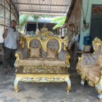 Kursi Tamu Mewah Seribu Bunga Ukiran Minimalis Kayu Jati Furniture Jepara