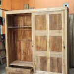 Lemari Pakaian Sliding Kayu Jati Custom Furniture Jepara