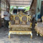 Kursi Tamu Mewah Seribu Bunga Ukiran Minimalis Kayu Jati Furniture Jepara