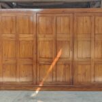 Lemari Pakaian Sliding Jumbo Minimalis Modern Terbaru Full Kayu Jati