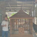 Kandang Ayam Sangkar Hias Jumbo Ukiran Full Kayu Jati