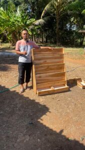 Rak Buku Perpustakaan Sekolah Rak Buku Minimalis Kayu Jati