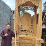 Mimbar Masjid Kubah Ukiran Mewah Mimbar Masjid Sultan Full Kayu Jati