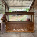 Aquarium Ikan Hias Arwana Super Jumbo Ukiran Minimalis Full Kayu Jati