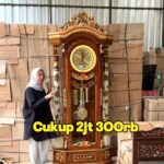 Lemari Jam Hias Rahwana Ukiran Full Kayu Jati