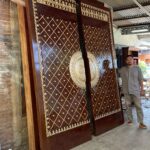 Pintu Replika Masjid Nabawi Ukiran Mewah Terlaris Minimalis Full Kayu Jati