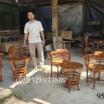 Kursi Teras Taman Outdoor Minimalis Modern Full Kayu Jati