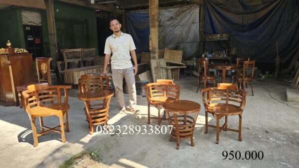 7f430849 ce4e 4cd8 888a e370fe980e7e scaled - Kursi Teras Taman Outdoor Minimalis Modern Full Kayu Jati