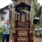 Mimbar Kubah Masjid Super Besar Ukiran Mewah Full Kayu Jati