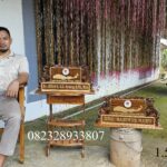 Papan Nama Meja Custom Ukiran Universitas Minimalis Full Kayu Jati