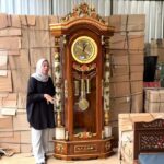 Lemari Jam Hias Rahwana Ukiran Full Kayu Jati