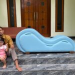 Kursi Sofa Tantra Kamasutra Warna Blue Oscar Full Kayu Jati