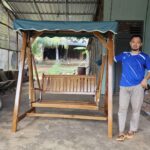 Tempat tidur Sorong Double bad Minimalis Full Kayu Jati