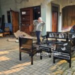 Kursi Tamu Minimalis Kursi Sudut Ukiran Warna Custom Full Kayu Jati