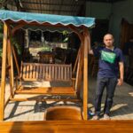 Ayunan Minimalis Ukuran 120 cm Full Kayu Jati