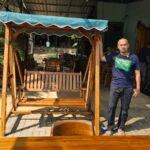 Ayunan Minimalis Ukuran 120 cm Full Kayu Jati