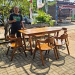 Kursi Cafe A Minimalis Kursi 6 Plus Meja Full Kayu Jati