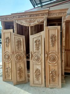 Lemari Baju Ukiran Jepara Kayu Jati Premium Handmade Custom Order