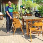 Kursi Cafe A Minimalis Kursi 6 Plus Meja Full Kayu Jati