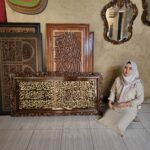 Kaligrafi Ukiran Al Fatihah Custom Minimalis Modern Full Kayu Jati